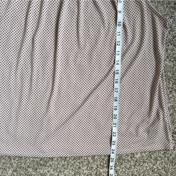 🦋 Adrianna Papell Pink Black Polka Dot Sleeveless Blouse Spring Casual XL - Picture 6 of 6